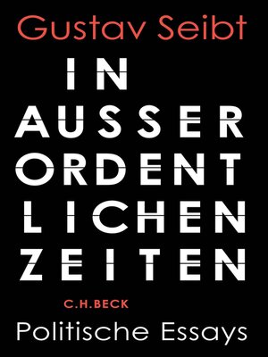 cover image of In außerordentlichen Zeiten